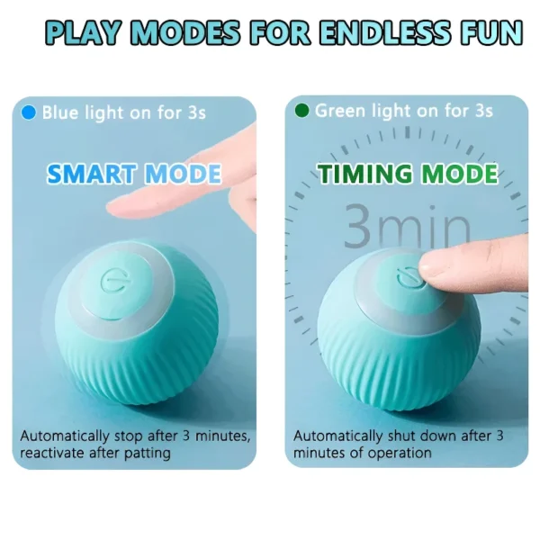 Cat Interactive Ball Smart Pet Cat Toys Indoor Automatic Rolling Magic Ball Electronic Interactive Cat Toy Cat Game Accessories 4