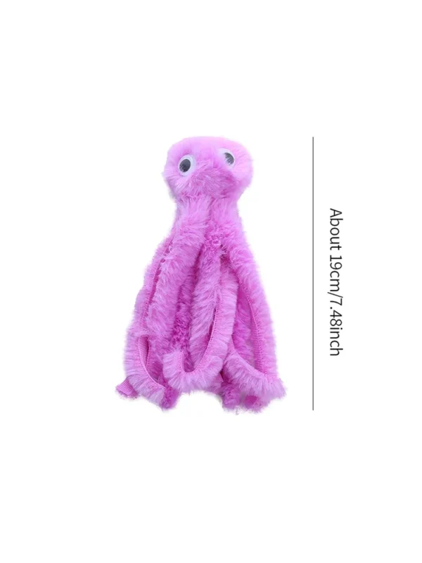 Cat toy Cute octopus plush toy bite resistant teeth interactive play pet supplies 5