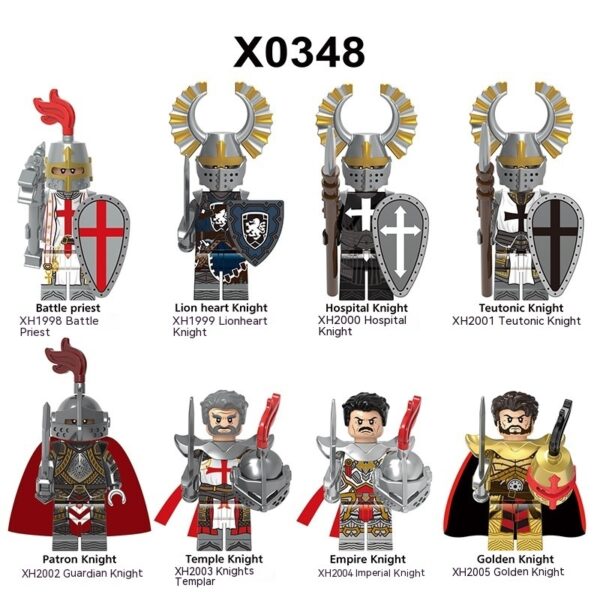 Medieval Series Battle Priest Imperial Knight Children's Assembled Building Blocks Toys - Image 7