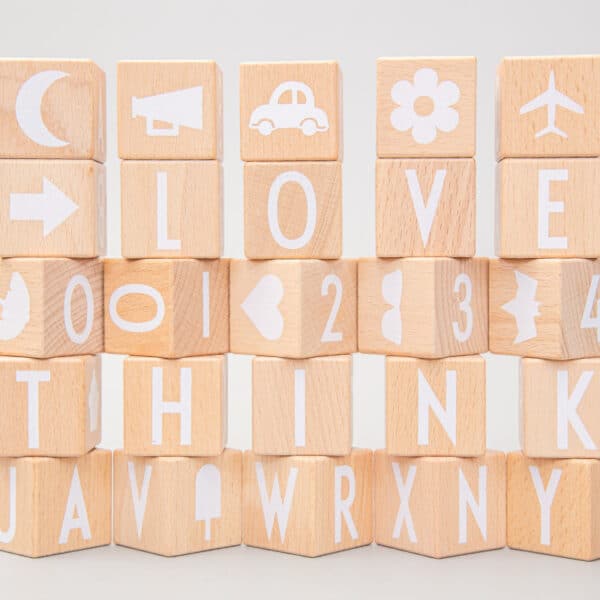 Solid wood building blocks large particle educational toys - Image 4