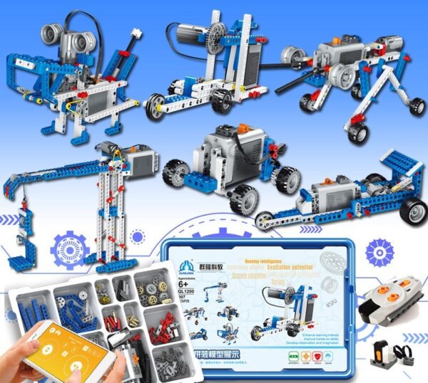 Children's Programmable Robot Set Science Educational Puzzle Building Blocks - Image 5