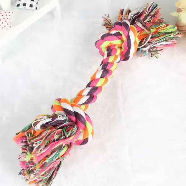 Dog Toy Pet Molar Bite-resistant Cotton Rope Knot for Small Dog Puppy Relieving Stuffy Cleaning Teeth Pet Chew Toys 3