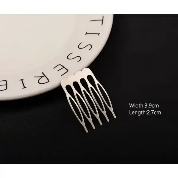 5/10 Teeth Metal Hair Comb Bronze Tone Hair Clips Claw Hairpins DIY Jewelry Findings & Components Wedding Hair Supplies HK107 3