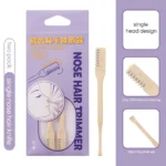 GECOMO Comb Nose Hair Trimmer Nose Hair Scraper Clean Nose Hair Trimmer Shaving Scissors Two Packs 1