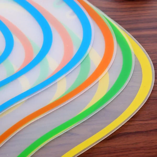 Frosted Clear Bendable Sorting Cutting Board Kitchen Cutting Board Plastic Anti-skid Kneading Panel Cutting Fruit Cutting Board 1