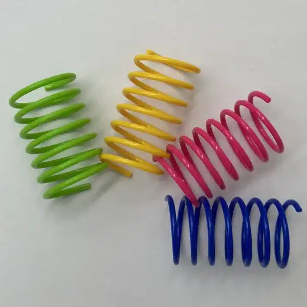 16pcs Cat Springs Toys Kitten Coil Spiral Pet Interactive Gauge Plastic Spring Toy Colorful Springs Cat Pet Toy Products 4