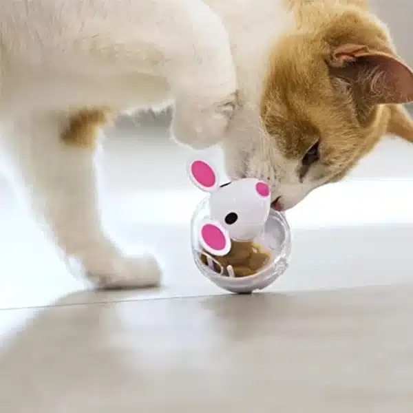 Pet Feeder Cat Toy Mouse Food Rolling Leakage Dispenser Bowl Playing Training Funny Toys for Cat Kitten Cats Toy Pet Supplies 4