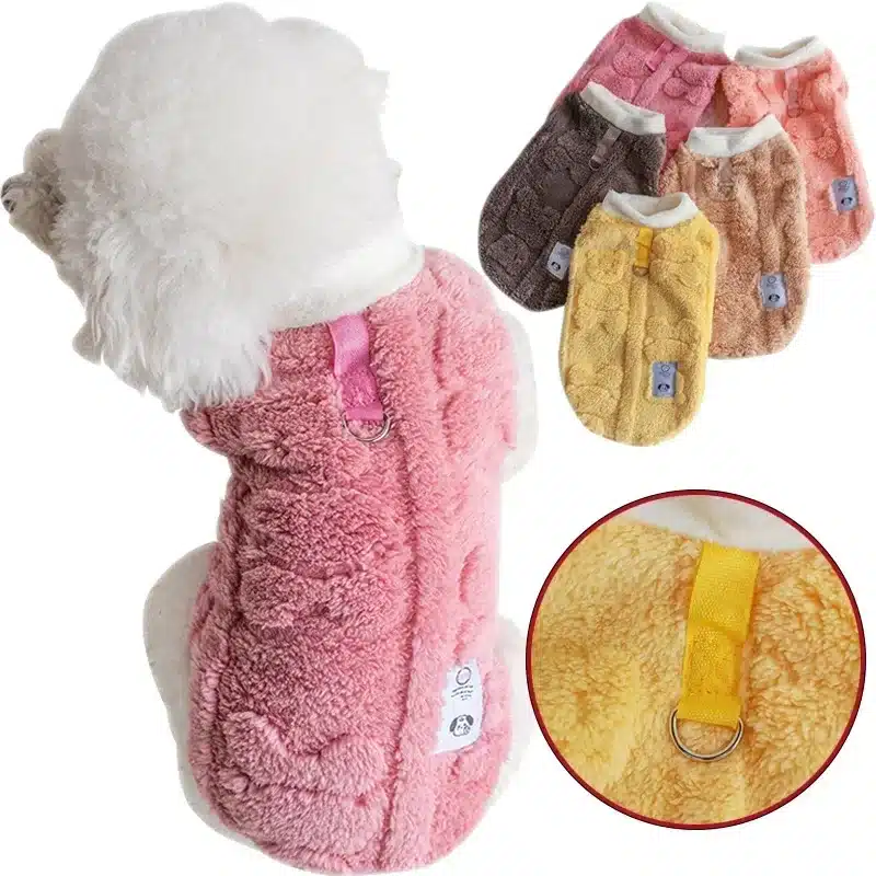 Soft Fleece Dog Clothes Winter Warm Puppy Kitten Pullover Pet Clothes for Small Dogs Chihuahua Bulldog Apparel Sweater for Dogs 1