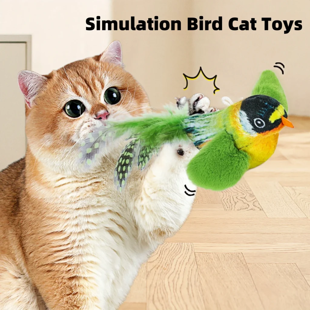 Cat Toys For Indoor Cats Interactive Cat Toy Realistic Bird Sound Cat Toy Plush Cat Toy Catnip Cat Toy for  Cats Kitten Toy 1