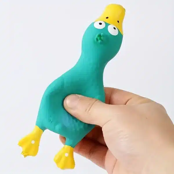 Dog Toys Make a Sound Cooing Chicken Dog Toy - Durable Latex Chew For Small To Medium Breeds Interactive Play & Dental Health 4