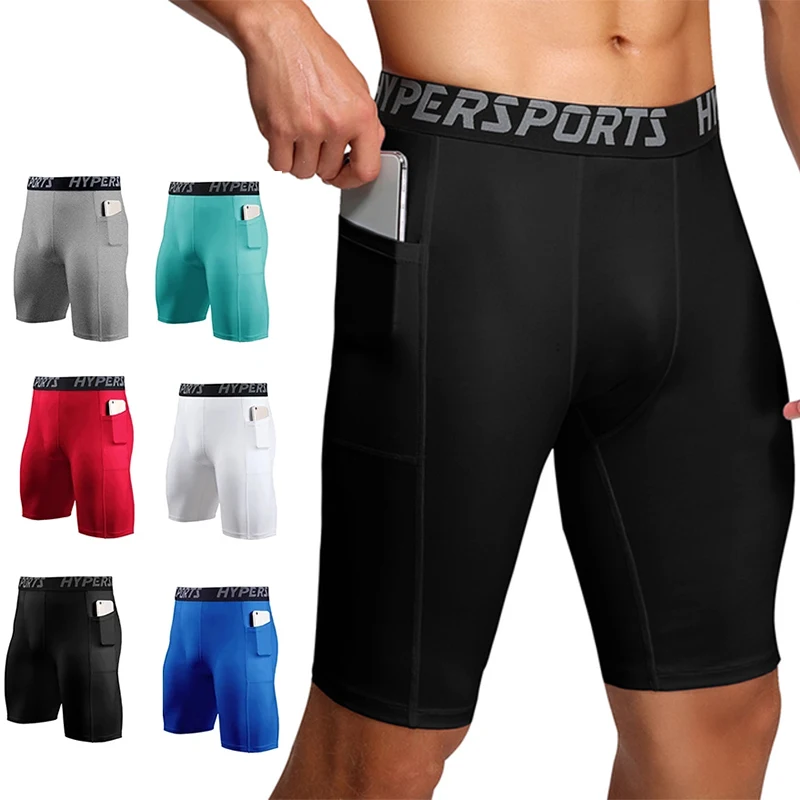 2023 Compression Shorts Men Summer Sportswear Training Tights Gym Fitness Leggings Short Pants Sport Bottoms Running Shorts Men 1