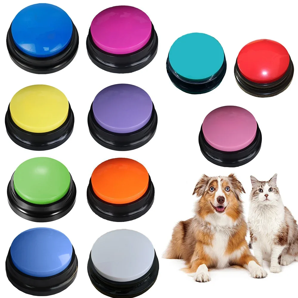 Funny Dog Recordable Pet Toys Travel Talking Pet Starters Dog Speaking Buttons Portable Cute Pet Supplies Communication Dog 1