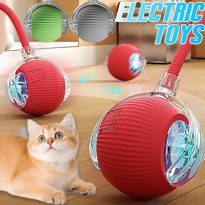 Electronic Interactive Pet Toy Smart Dog Toy Ball Moving Ball USB Automatic Moving Bouncing for Puppy Birthday Gift Cat Products 1