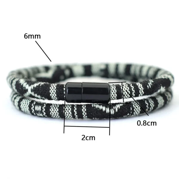 New In Men Bohemia Rope Bracelet Attract Magentic Braclet Adventure Survival Braslet Pulseras Hilo Hombre Beach Surf Brazalete 4