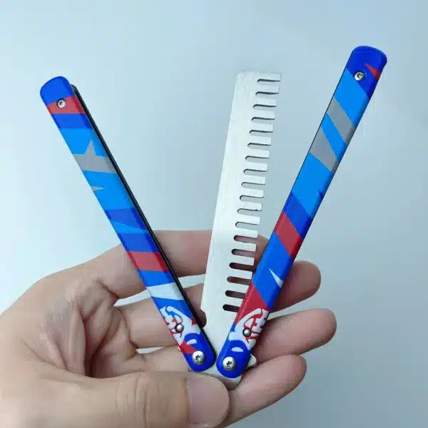 23 cm (9.05 inches), VALORANT Game Peripheral Weapon Toy, YORU Butterfly Comb Knife Trainer, Metal Model, Non-Sharp, Rust-Proof 3