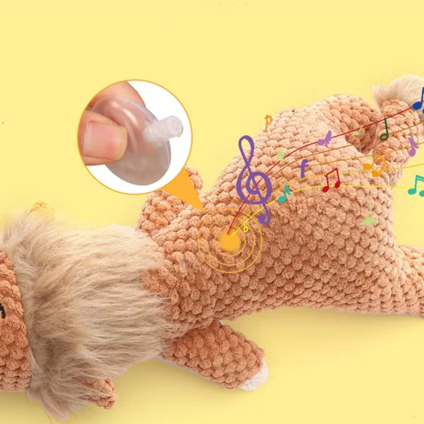 Pet Dog Toy For Large Dogs Cute Plush Squeak Stuffed Toys Fleece Durable Chewing Cute Soft Toy Pet Molar Toy Dog Accessories 5