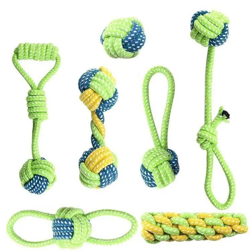 Pet Dog Toys for Large Small Dogs Toy Interactive Cotton Rope Mini Dog Toys Ball for Dogs Accessories Toothbrush Chew Puppy Toy 1