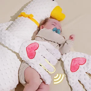 Big White Goose Baby Exhaust Pillow Soothes Baby, Beats and Soothes Her Palm, Baby Sleeps On Her Own 1