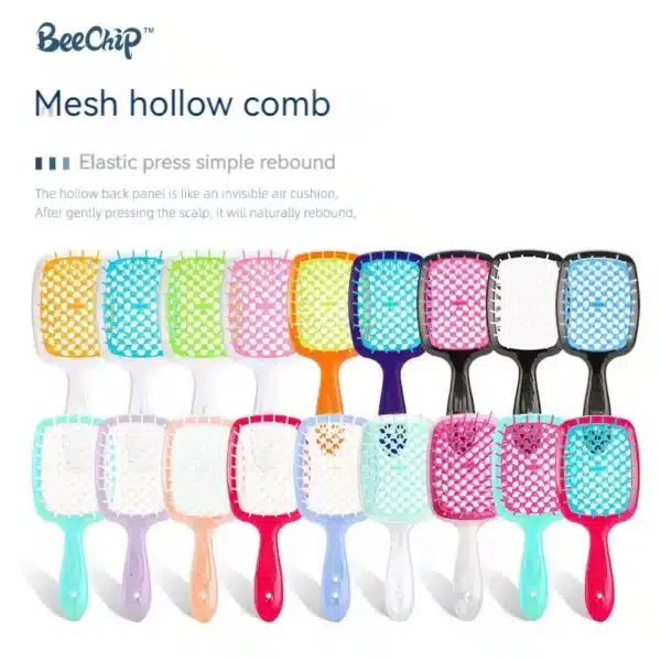 Hairdressing Hair Smoothing Honeycomb Curved Cutout Hair Brush Used For Styling Combing And Massaging The Scalp Hair Comb 1
