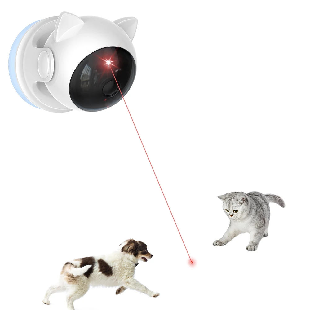 Automatic Cat Laser Toy Rechargeable Motion Random Activated Interactive Cat Toys for Indoor Cats/Dog/Kittne Slow and Fast Mode 1