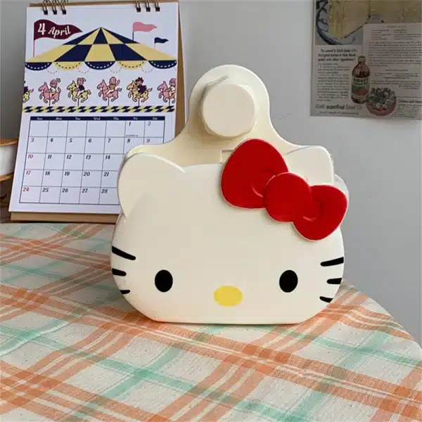 Sanrio Bathroom Shelf Punch-Free Hello Kitty Sink Yoothbrush Toothpaste Comb Storage Box Household Products Decorative Organiser 3