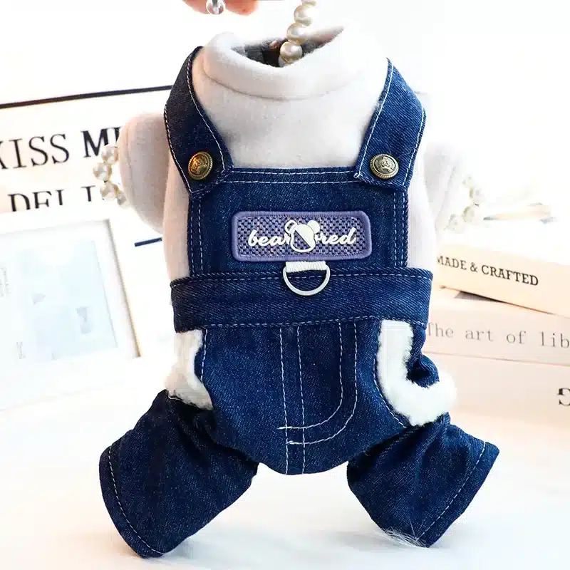 Thicken Fleece Warm Dog Jumpsuit Winter Dogs Clothes for Chihuahua Youkshire Coat Puppy Overalls Poodle Jacket Pet Apparel 1