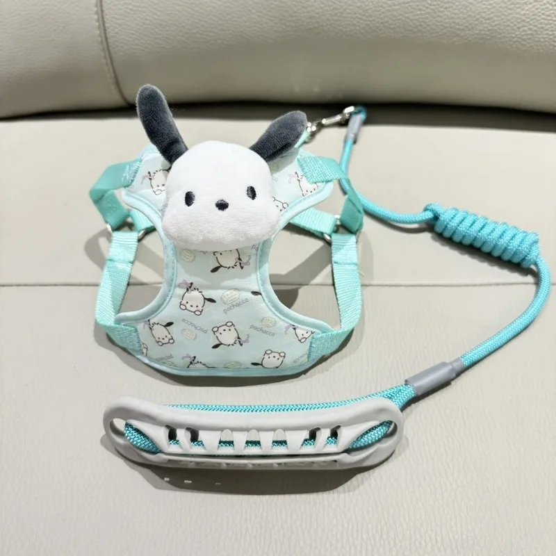 Kuromi Cinnamoroll Pet Leash Vest Cute My melody Pochacco Pompom Purin Small and Medium Adjustable Harness Dog Leash Wholesale 1