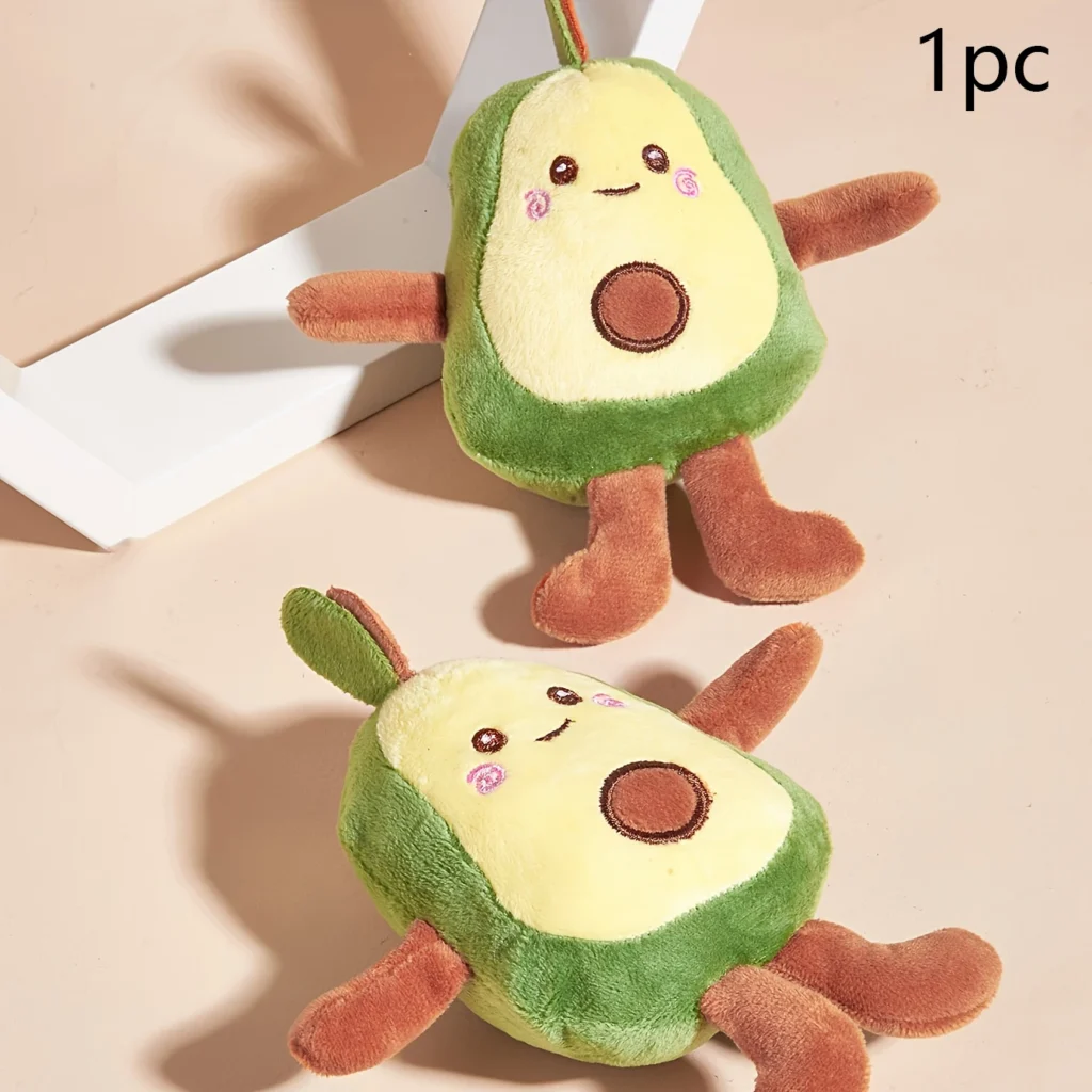 1 cartoon avocado shaped pet plush toy for dogs to interact and play in daily life 1