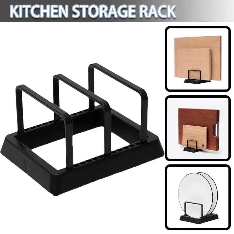 Stand Holder Pots Pan Lids Organizer Kitchen Tableware Drying Storage Tray Holder Cutting Board Rack Chopping Board Organizer 1