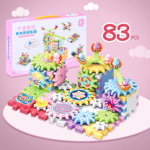 Variety Of Electric Building Blocks Inserting Puzzle Large Particles Puzzle Set 3-6 Years Old - Image 2