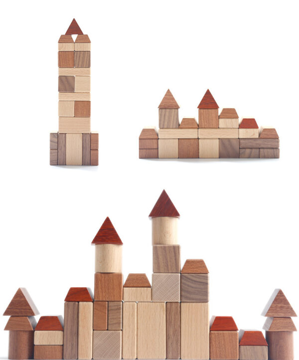 Wooden Creative Forest Track Children Puzzle To Build Urban Rail Transit Wooden Toys - Image 2