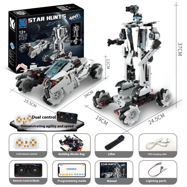 Programming Robot Electric Building Blocks Remote Control Car Toys - Image 10