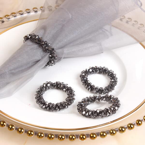 Creative Color Crystal String Beads Napkin Ring - Image 5