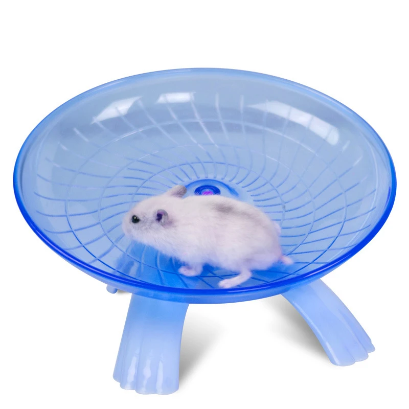 Pet Hamster Running Wheel Mute Flying Saucer Steel Axle Wheel Running Disc Toys Cage Small Animal Hamster Accessories 1