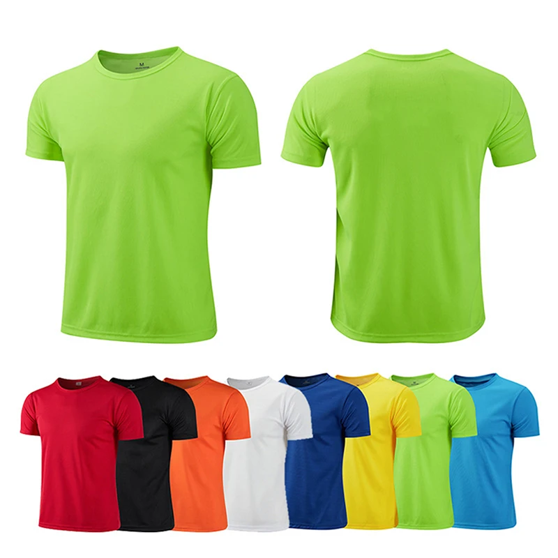 Multicolor Quick Dry Short Sleeve Sport T Shirt Gym Jerseys Fitness Shirt Trainer Running T-Shirt Men's Breathable Sportswear 1