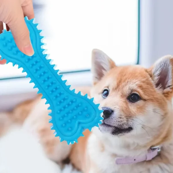1PC Pet Chew Toy Soft Rubber Bite-resistance Bone Shape Teeth Grinding Chewing Toys for Small Dogs Training Pet Supplies 2