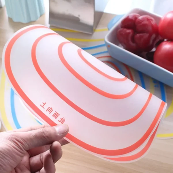 1pc, Cutting Board, Kitchen Plastic Cutting Board, Transparent Cutting Board, Non-slip Vegetable Meat Cutting Board, Chopping Bl 4