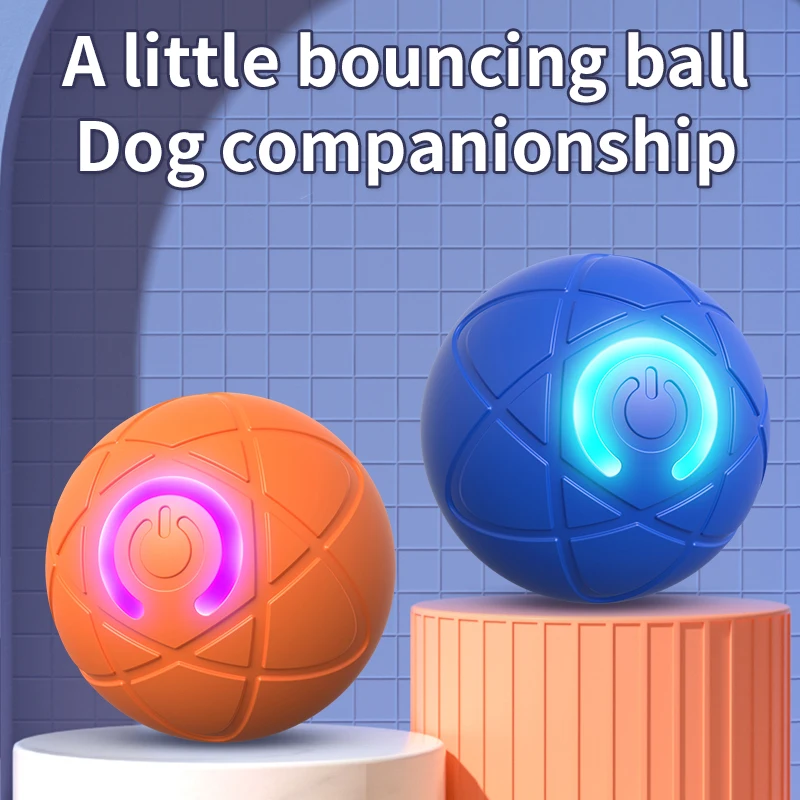 New Smart Dog Toy Ball Electronic Interactive Pet Toy Moving Ball USB Automatic Companion Toy Jumping Ball for Puppy Birthday Gi 1