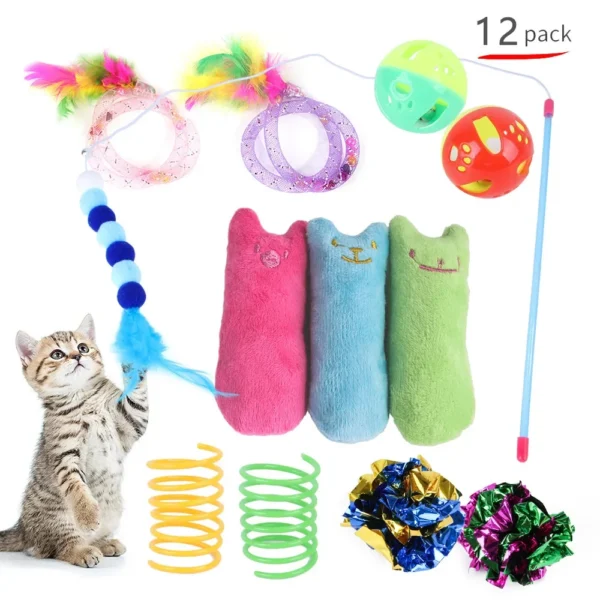 Cat Toys Mouse Shape Balls Foldable Cat Kitten Play Tunnel Chat Funny Cat Tent Mouse Supplies Simulation Fish Cat Accessories 6