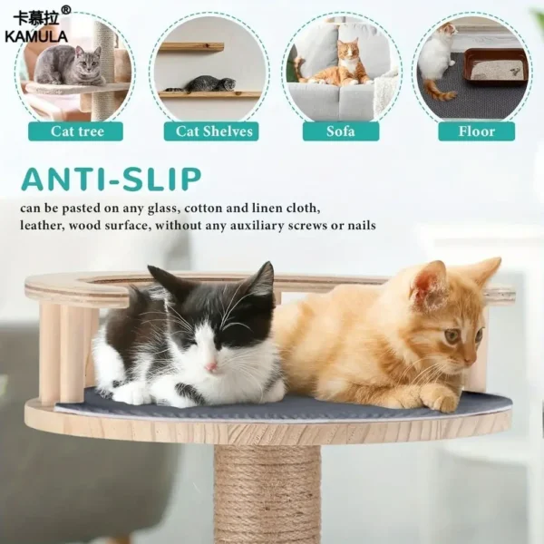 Cat Scratching Mat Self-Adhesive Mat Cat Carpet Trimmable Cat Scratching Post Carpet, Cat Scratch Furniture Protector Cat Toys 5