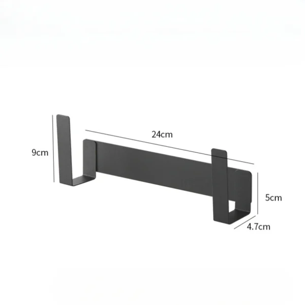 Japanese Simple Punch-free Pot Cover Rack Kitchen Multi-functional Wall Hanging Cutting Board Plastic Wrap Storage Rack 6