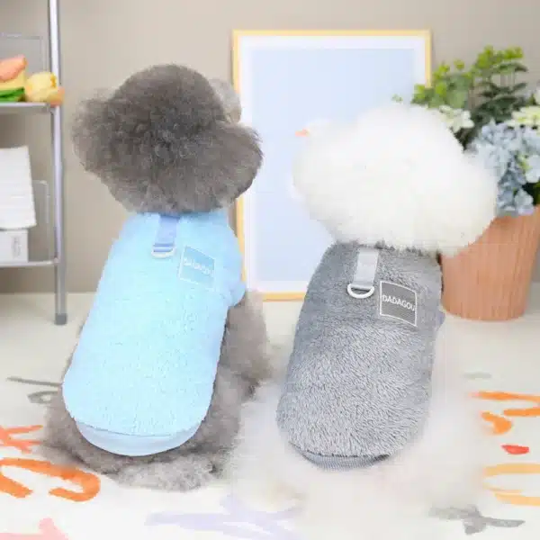 Fleece Pet Clothes Warm Dog Vest Coat Pullover Puppy Sweater Cat Apparel for Chihuahua Yorkie Terrier Shih tzu Pet Outfit 6