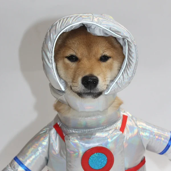 Pet Dog Halloween Clothes Funny Astronaut Self-Supporting Christmas Costume Funny Pet Cat Party Cosplay Apparel Clothing 3