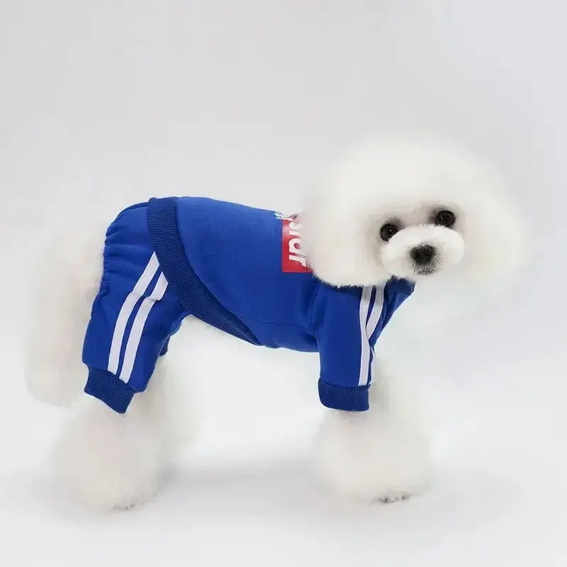 Winter Warm Pet Apparel Jumpsuit, Printed Clothes Sweater, Small Medium Cats & Dogs Costume 1