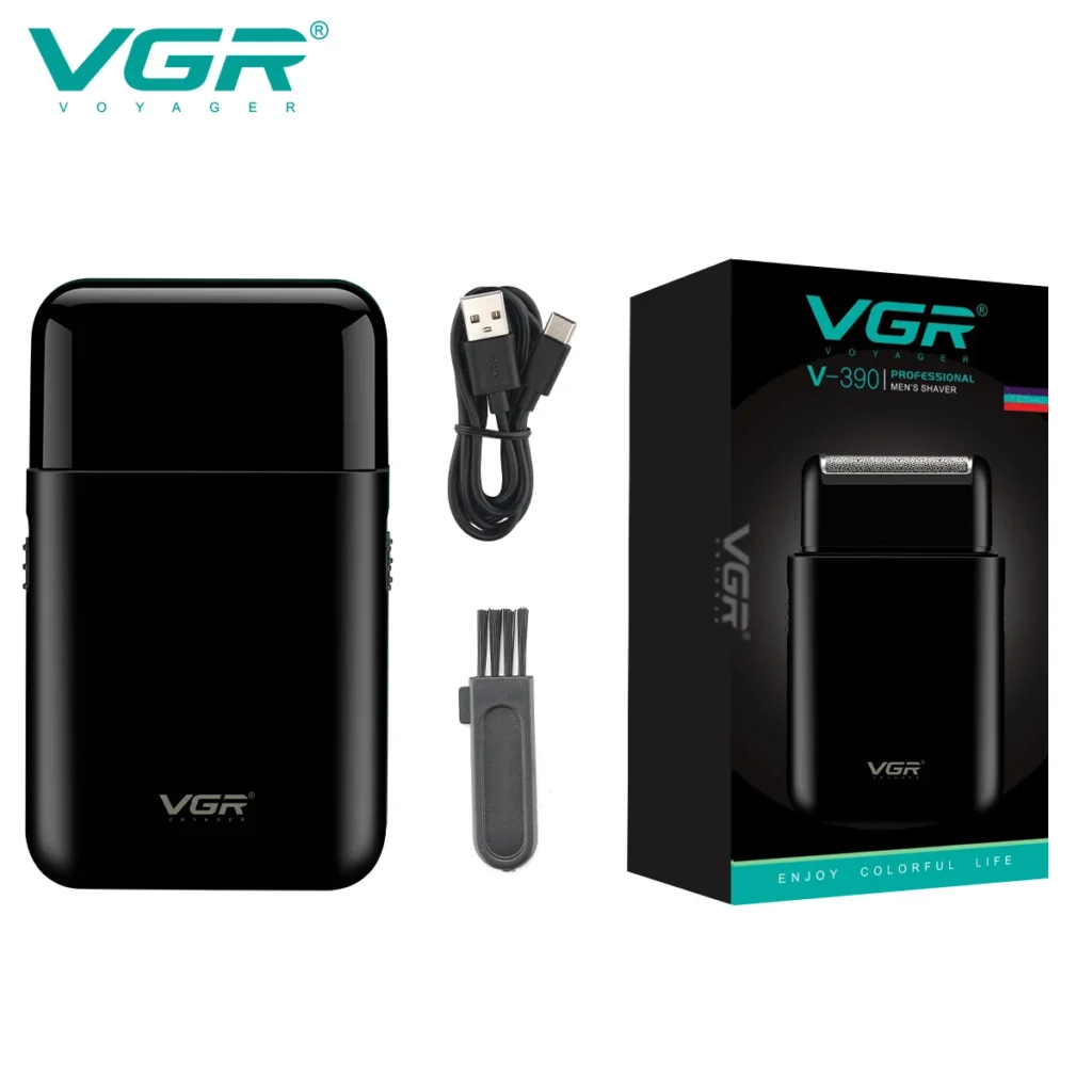 VGR Electric Shaver Professional Shaver Portable Mini Shaving Machine USB Charge Beard Trimmer for Men V 390 1