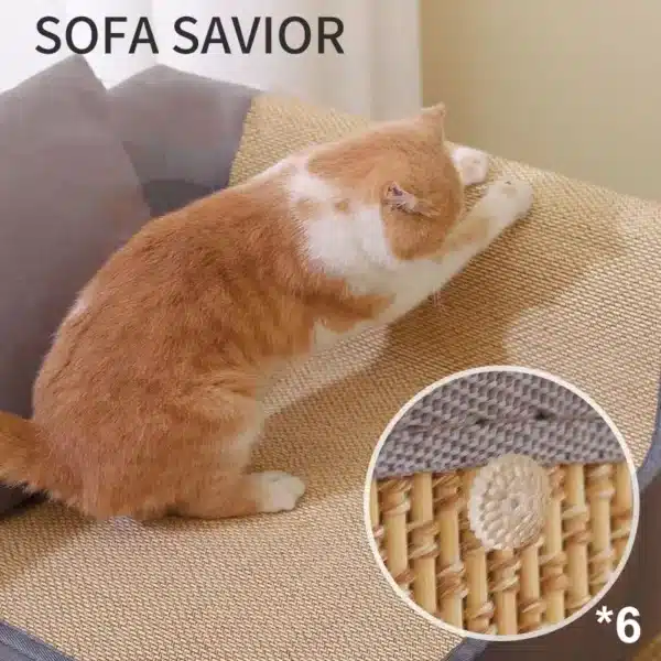 Anti Cat Scratch Sofa Protection Artifact Cat Scratch Board Pad Cat Paws Sharpen Mats Send Nail Fixed Cat Toys 2