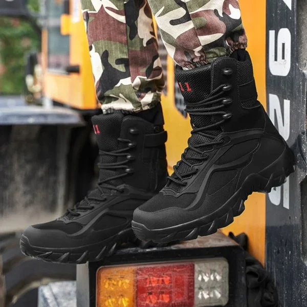 Men Tactical Boots Autumn Special Forces Field Man Boot Lightweight Outdoor Non-Slip Men Shoes Zapatillas Hombre 6
