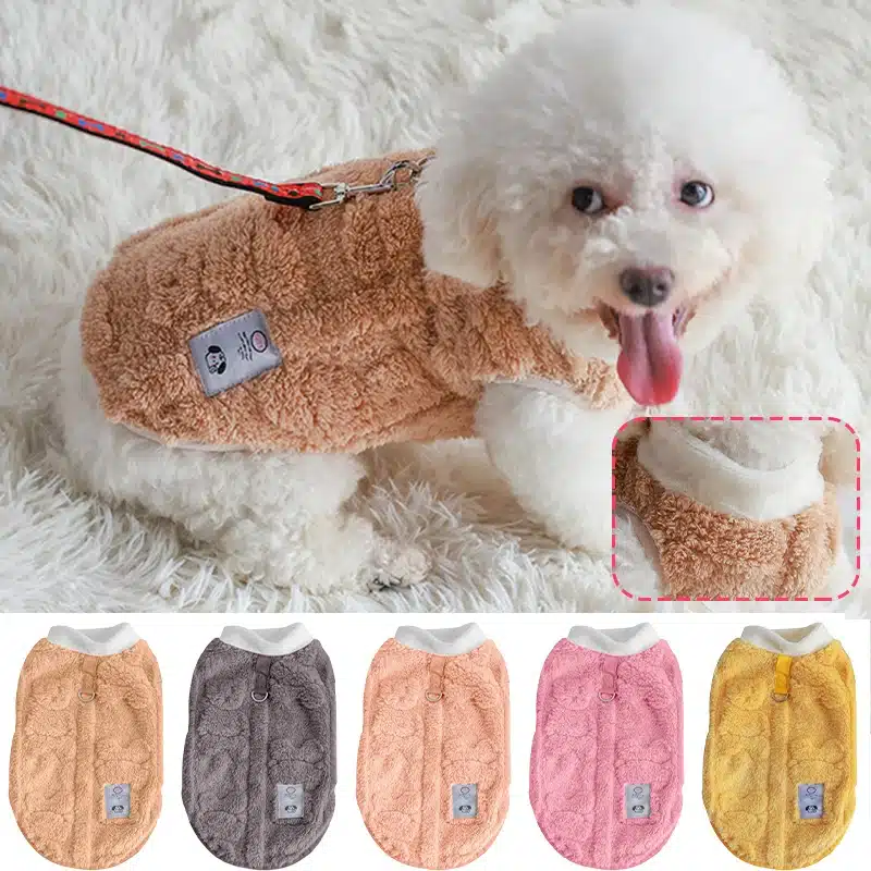 Winter Warm Puppy Kitten Pullover Soft Fleece Dog Clothes Pet Clothes for Small Dogs Chihuahua Bulldog Apparel Sweater for Dogs 1