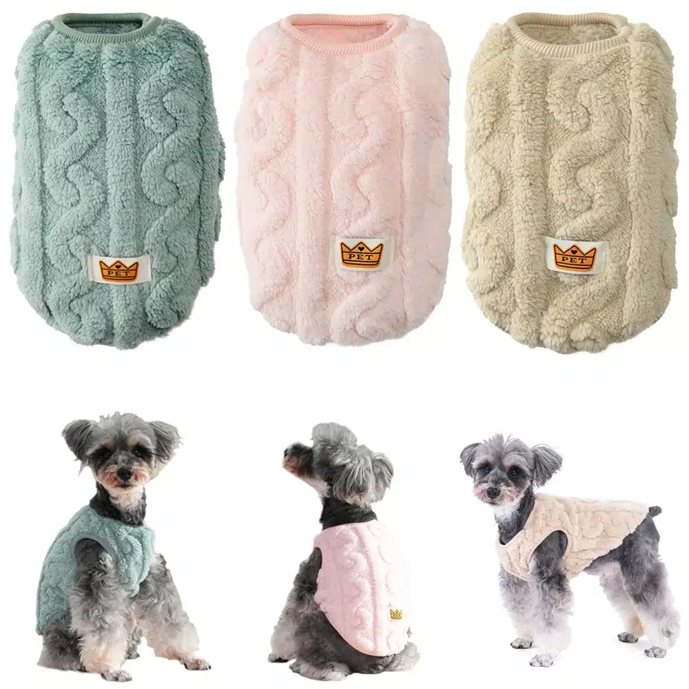 Soft Fleece Dog Clothes For Small Dogs Cats Sweater Autumn Winter Warm Puppy Vest Apparel French Bulldog Yorkshire Pet Costume 1