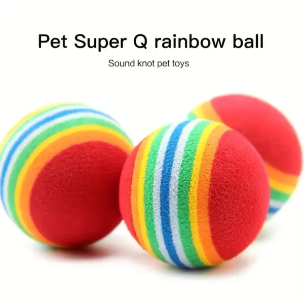 Cat Toy Balls Interactive for Indoor Cats Best Kitten Favorite Gift Soft Foam Ball Chase Quiet Playing Cats Stuff Supplie 2
